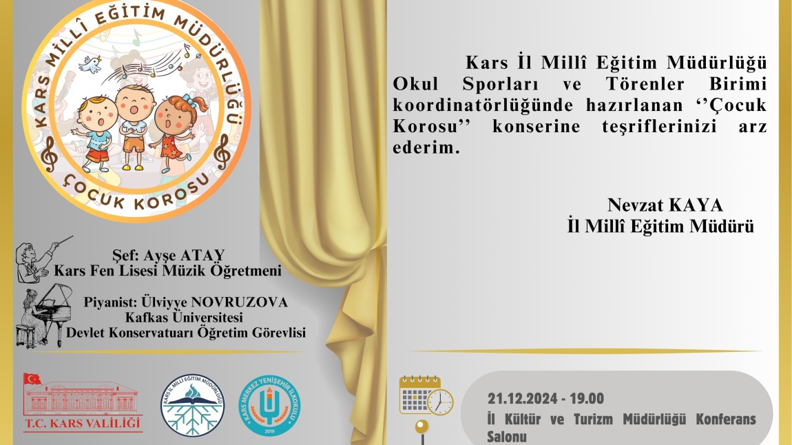 ÇOCUK KOROSU AÇILIŞ KONSERİMİZE DAVETLİSİNİZ.